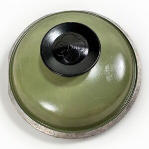 Club Aluminum 6" Lid Avocado Green Replacement Pot Cover Black Knob